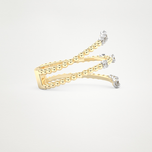 0.35 TCW Round Lab Grown Diamond Wedding Band