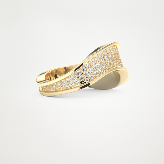 0.75 TCW Round Lab Grown Diamond Wedding Band