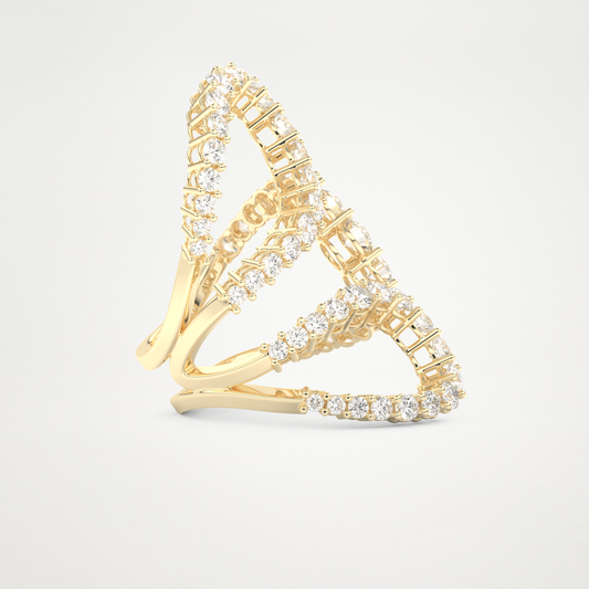 3.501 TCW Round Lab Grown Diamond Wedding Band
