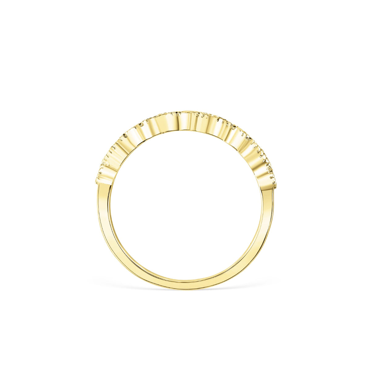0.16 TCW Round Milgrain Style Moissanite Wedding Band 11 0.16 TCW Round Milgrain Style Moissanite Wedding Band 11