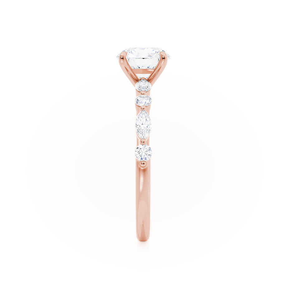 Oval Pave Lab Grown Diamond Engagement Ring