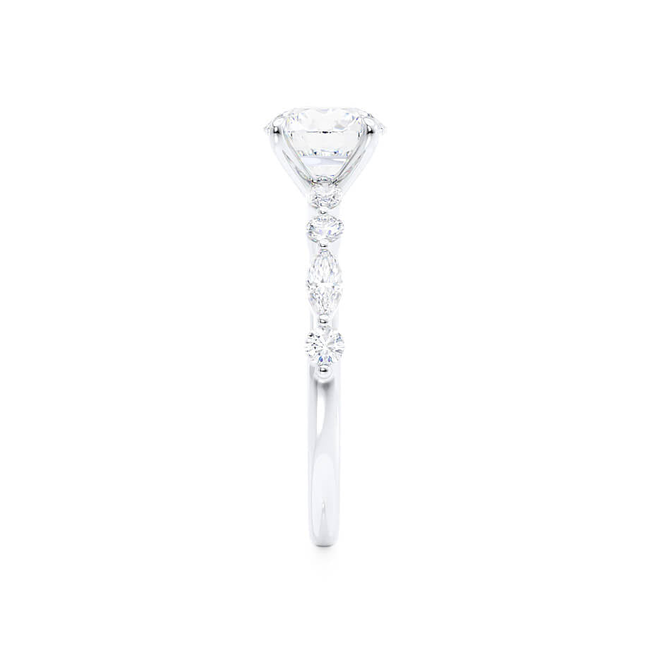 Oval Pave Lab Grown Diamond Engagement Ring