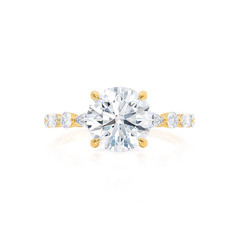 1.0 CT Round Shaped Moissanite Solitaire Style Engagement Ring 3 1.0 CT Round Shaped Moissanite Solitaire Style Engagement Ring 3