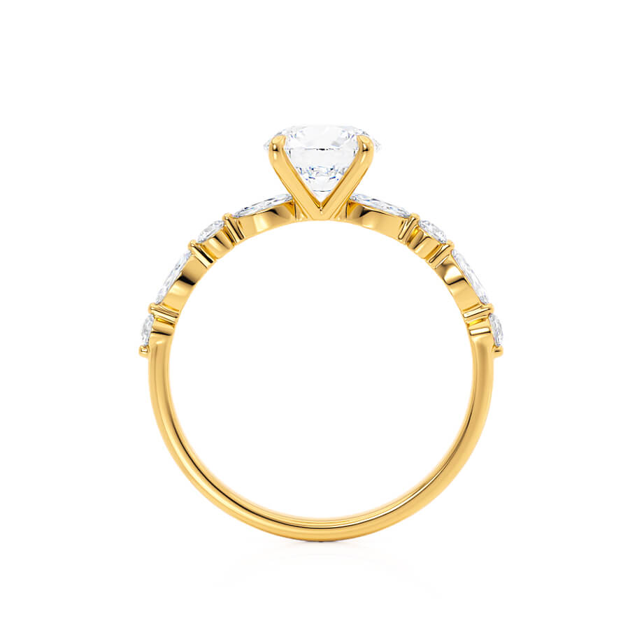 1.0 CT Round Shaped Moissanite Solitaire Style Engagement Ring 5 1.0 CT Round Shaped Moissanite Solitaire Style Engagement Ring 5