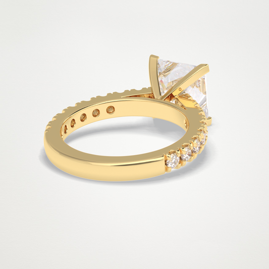 Princess Pave Lab Grown Diamond Engagement Ring