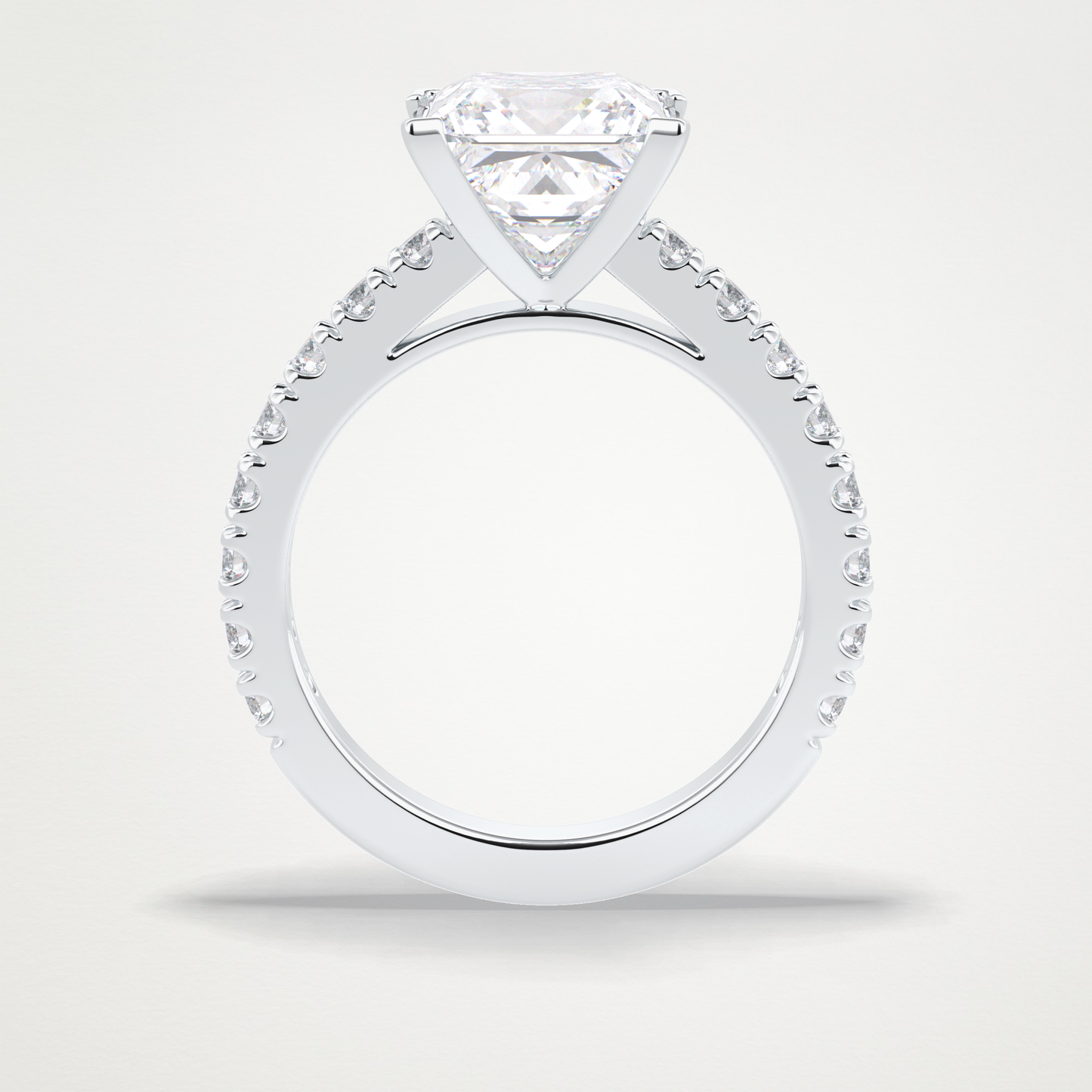 Princess Pave Lab Grown Diamond Engagement Ring