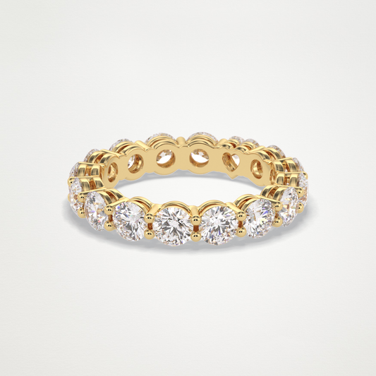 3.03 TCW Round Lab Grown Diamond Full Eternity Wedding Band