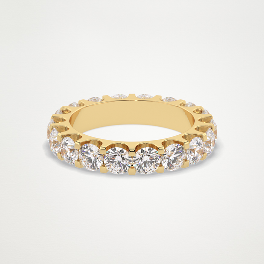 3.03 TCW Round Lab Grown Diamond Full Eternity Wedding Band
