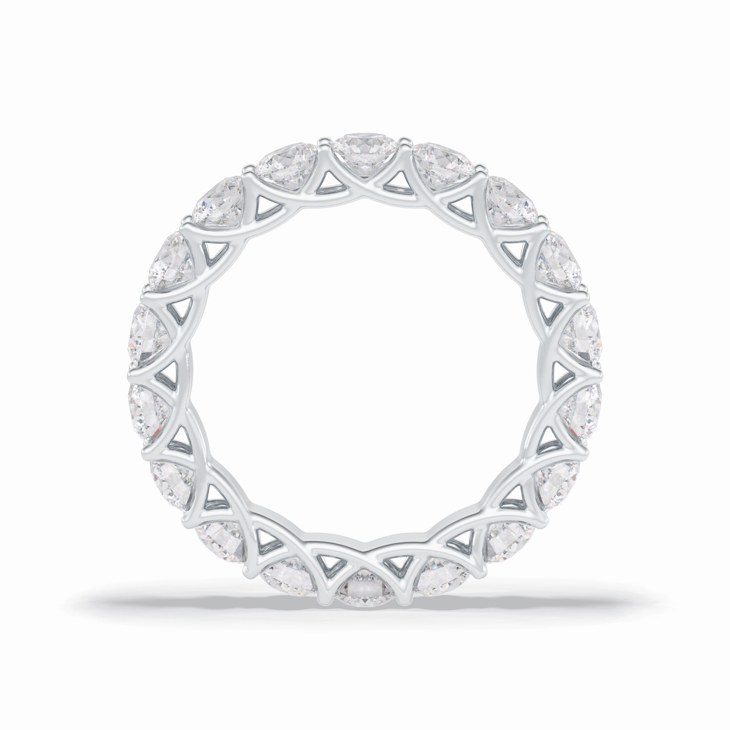 3.52 TCW Round Style Full Eternity Wedding Band