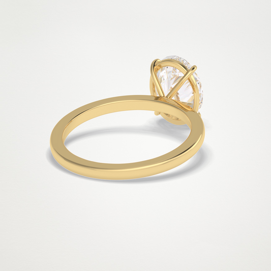 Oval Solitaire Lab Grown Diamond Engagement Ring