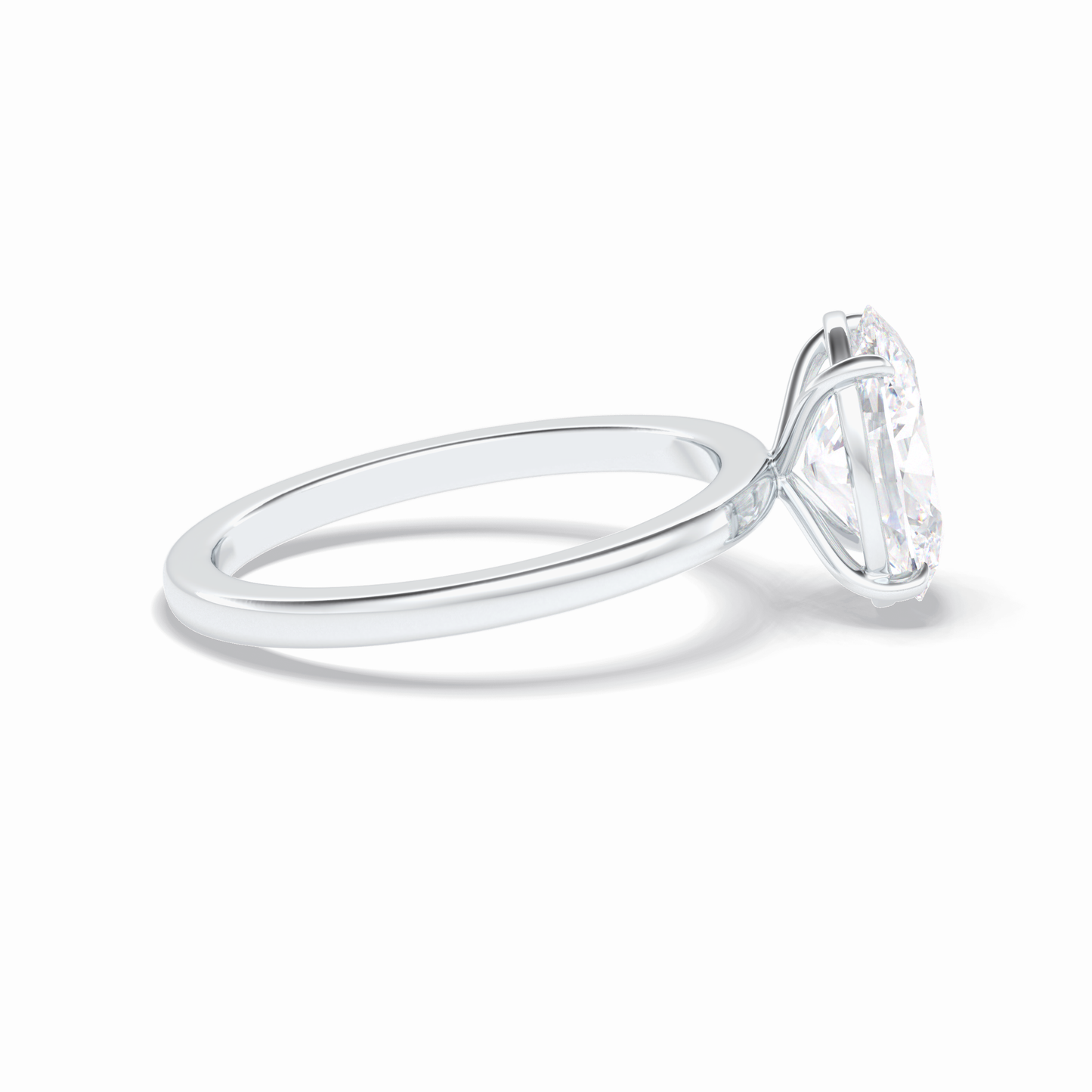 Oval Solitaire Lab Grown Diamond Engagement Ring