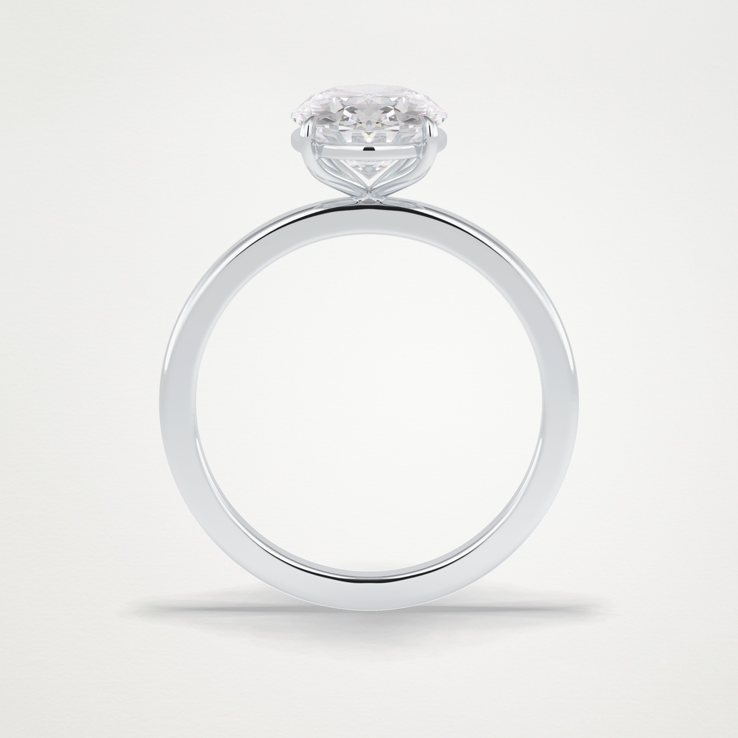 Oval Solitaire Lab Grown Diamond Engagement Ring