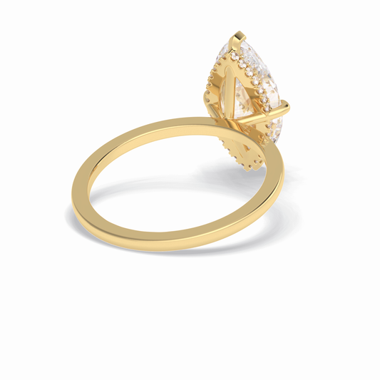 Marquise Solitaire Lab Grown Diamond Engagement Ring