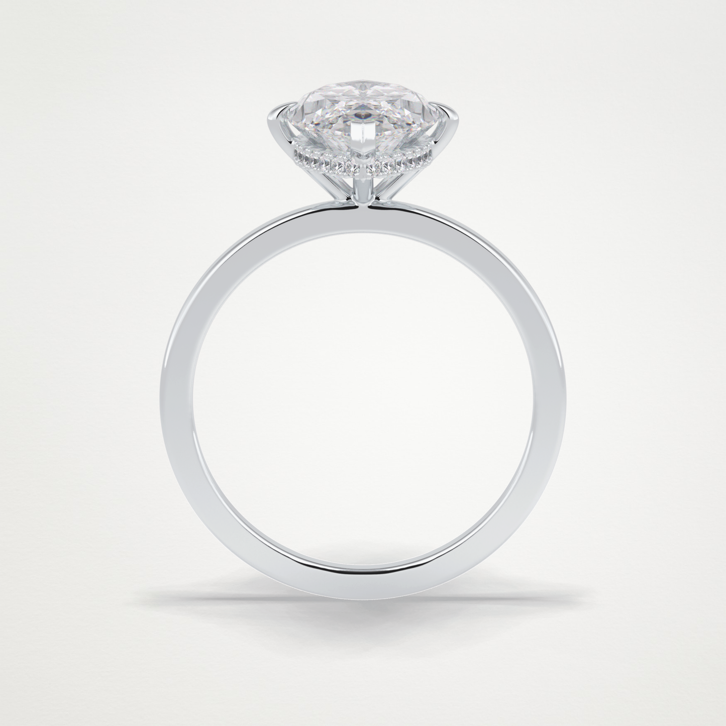 Marquise Solitaire Lab Grown Diamond Engagement Ring