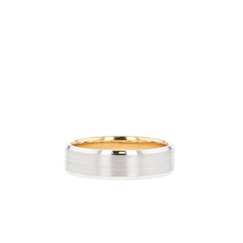 Satin-Finish Regular Yellow Gold Men's Band 1 Satin-Finish Regular Yellow Gold Men's Band 1