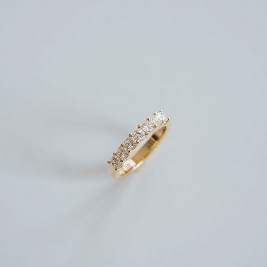0.15 TCW Round Milgrain Lab Grown Diamond Wedding Band
