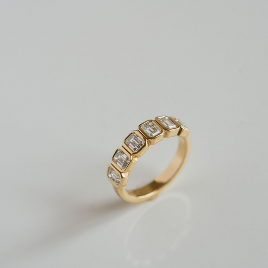 0.15 TCW Round Milgrain Lab Grown Diamond Wedding Band