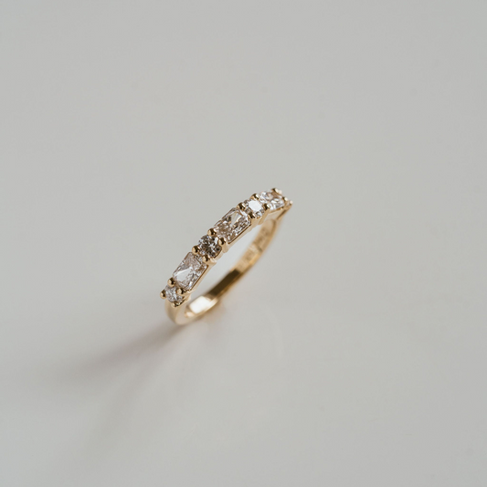 0.15 TCW Round Milgrain Lab Grown Diamond Wedding Band