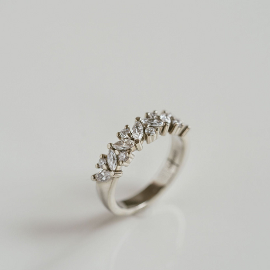 0.15 TCW Round Milgrain Lab Grown Diamond Wedding Band