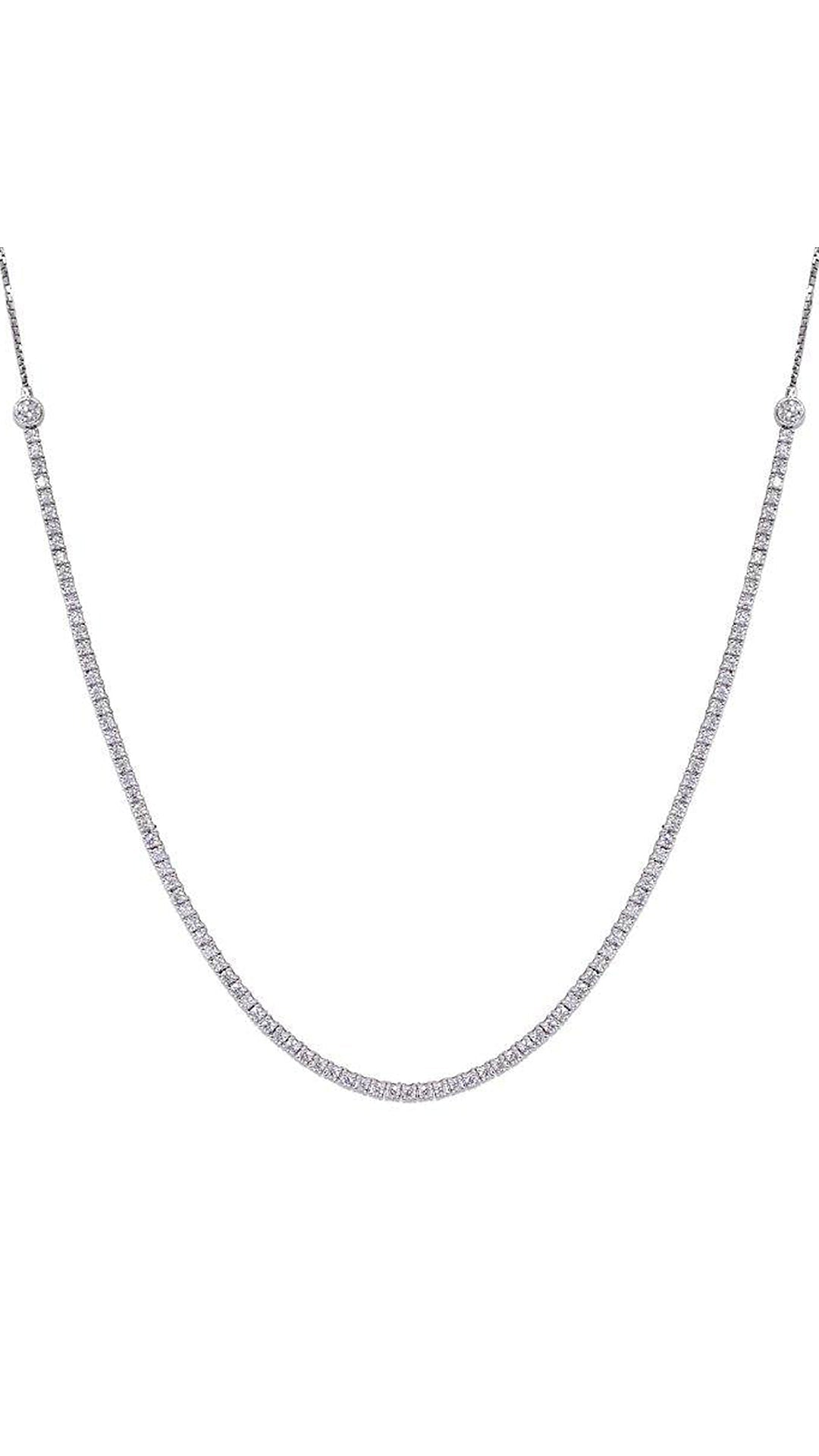 1.185 TCW Marquise Lab Grown Diamond Cluster Necklace
