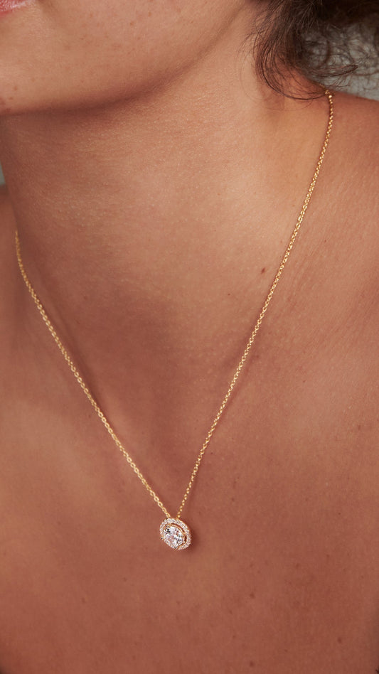 1.185 TCW Marquise Lab Grown Diamond Cluster Necklace