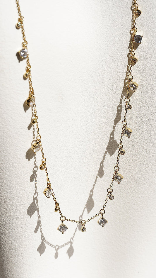 1.185 TCW Marquise Lab Grown Diamond Cluster Necklace