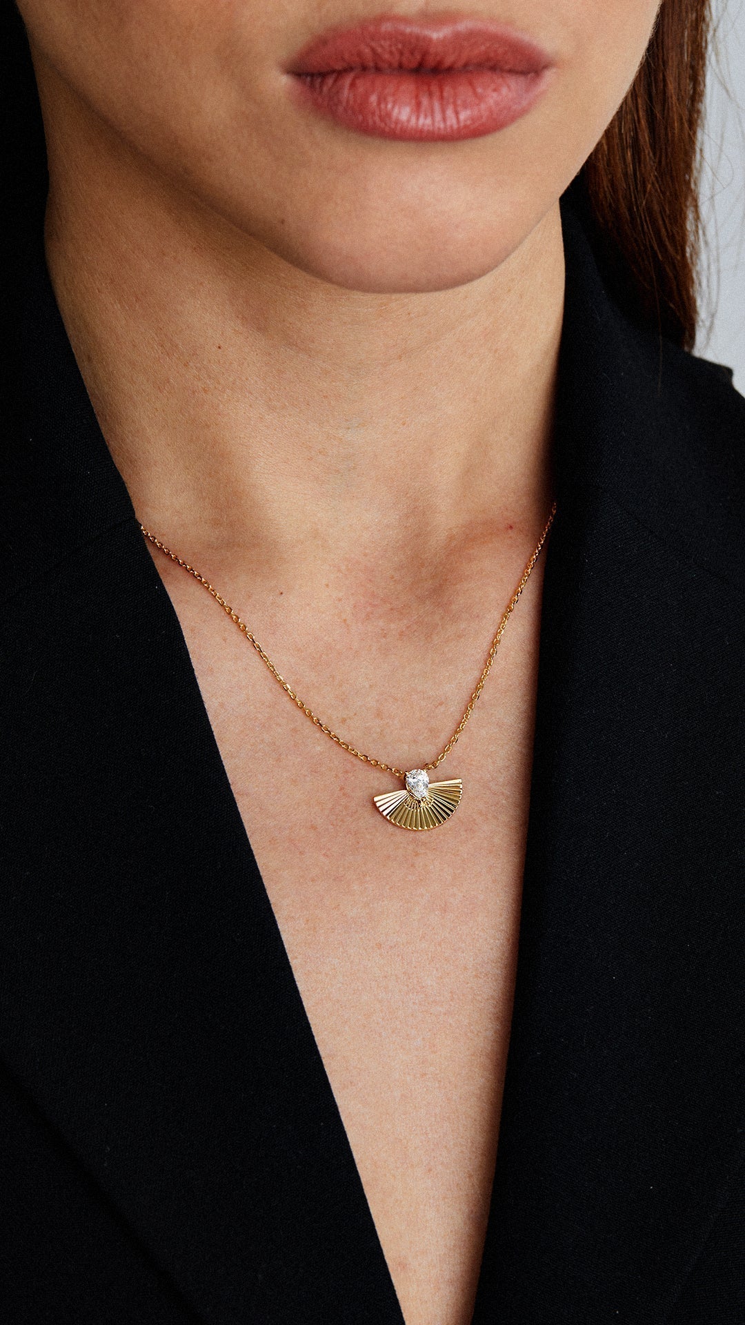 1.185 TCW Marquise Lab Grown Diamond Cluster Necklace