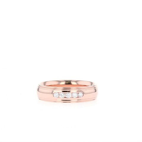 Stone Setting High Polish Finish Men's Band 16 Stone Setting High Polish Finish Men's Band 16