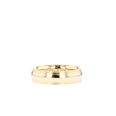 Stone Setting High Polish Finish Men's Band 7 Stone Setting High Polish Finish Men's Band 7
