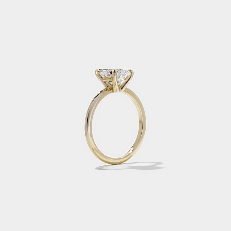 2.15 CT Pear Solitaire Lab Grown Diamond Engagement Ring