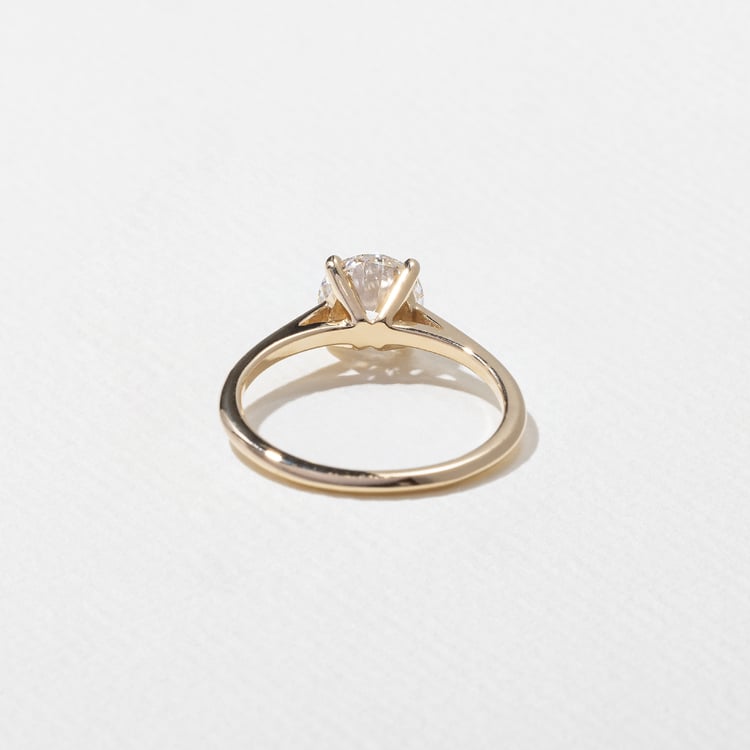 1.25 CT Round Solitaire Lab Grown Diamond Engagement Ring