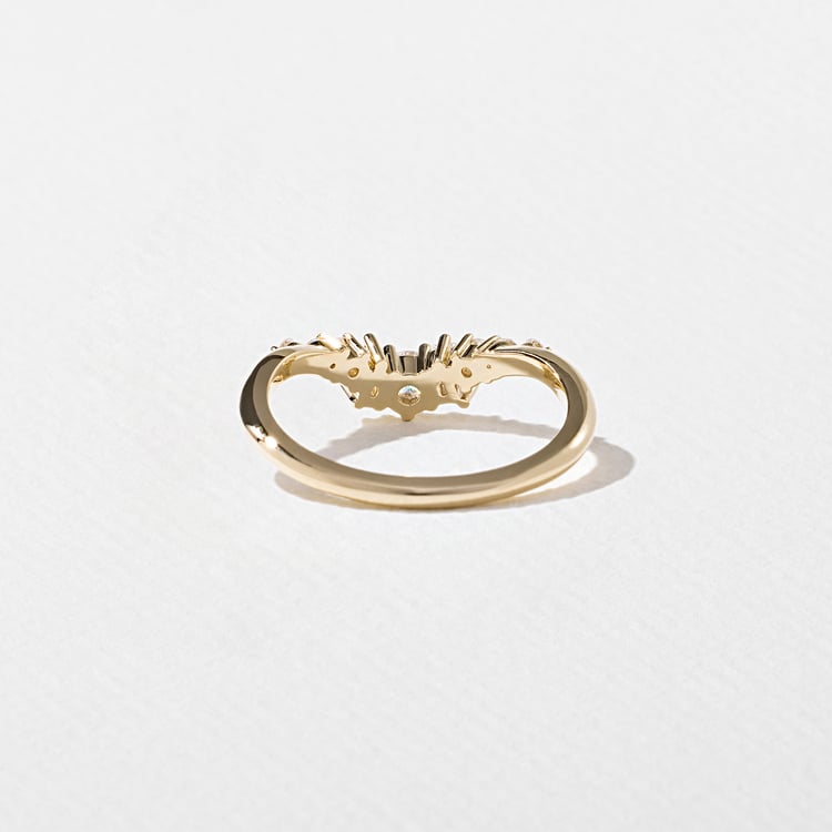 0.34 TCW Round, Tapered Baguette & Pear Lab Grown Diamond Wedding Band