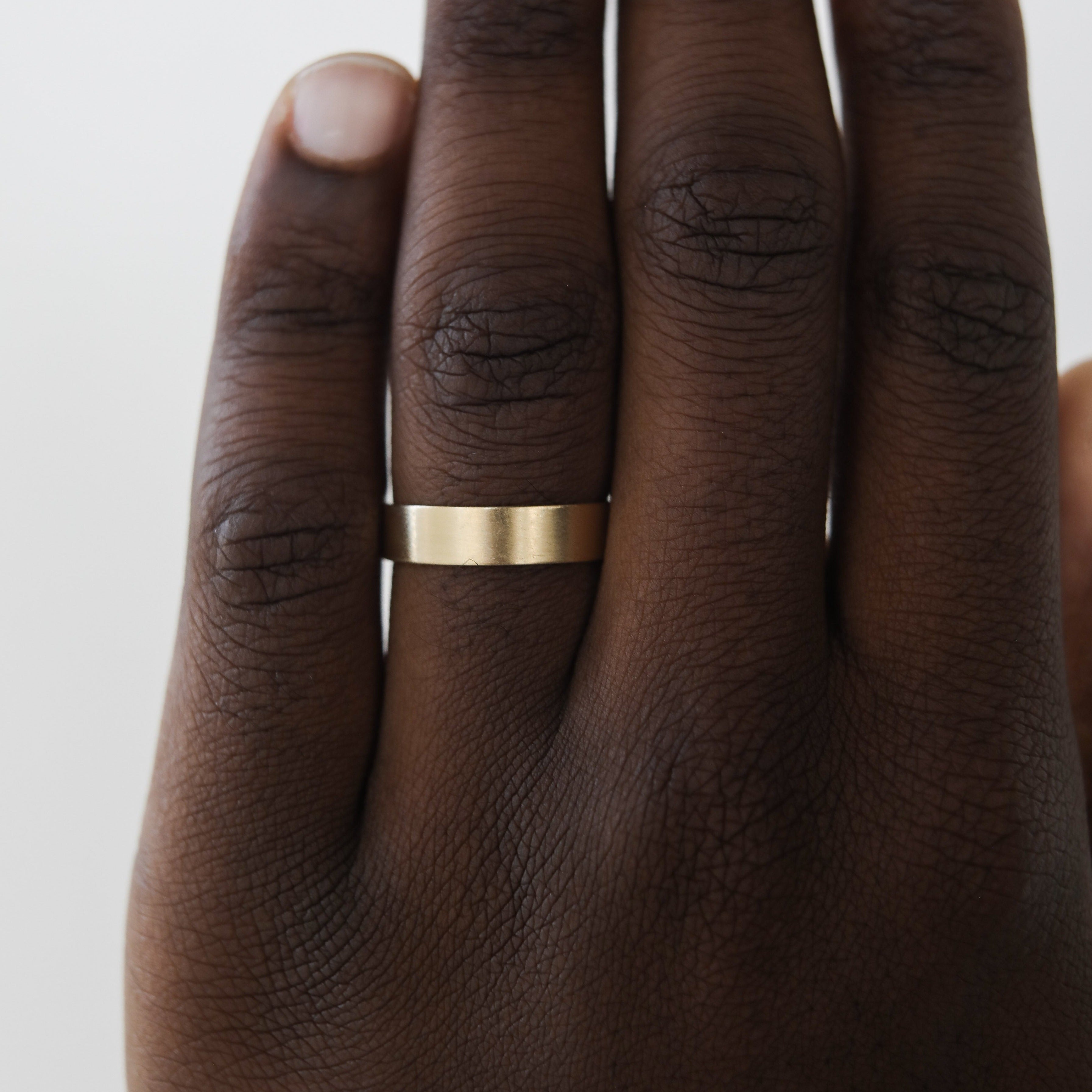 Satin-Finish Classic Yellow Gold Men's Band 12 Satin-Finish Classic Yellow Gold Men's Band 12