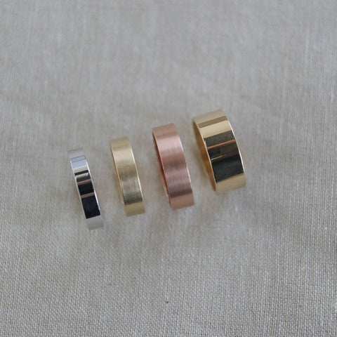 Satin-Finish Classic Yellow Gold Men's Band 9 Satin-Finish Classic Yellow Gold Men's Band 9