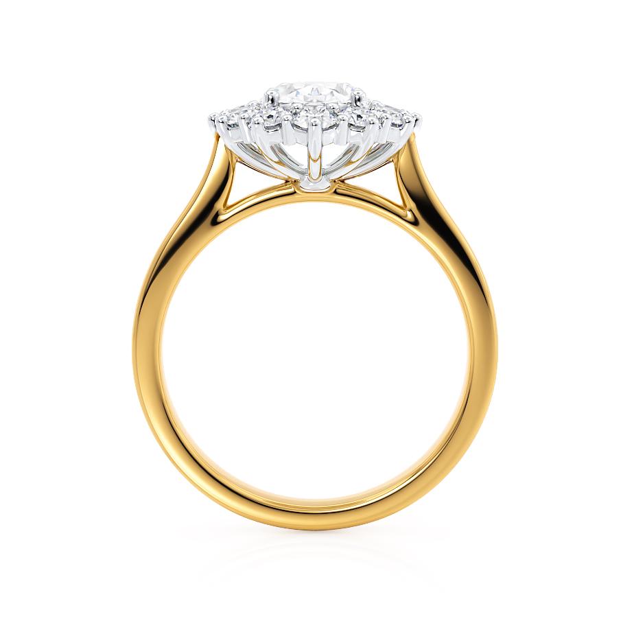 Oval Halo Lab Grown Diamond Engagement Ring