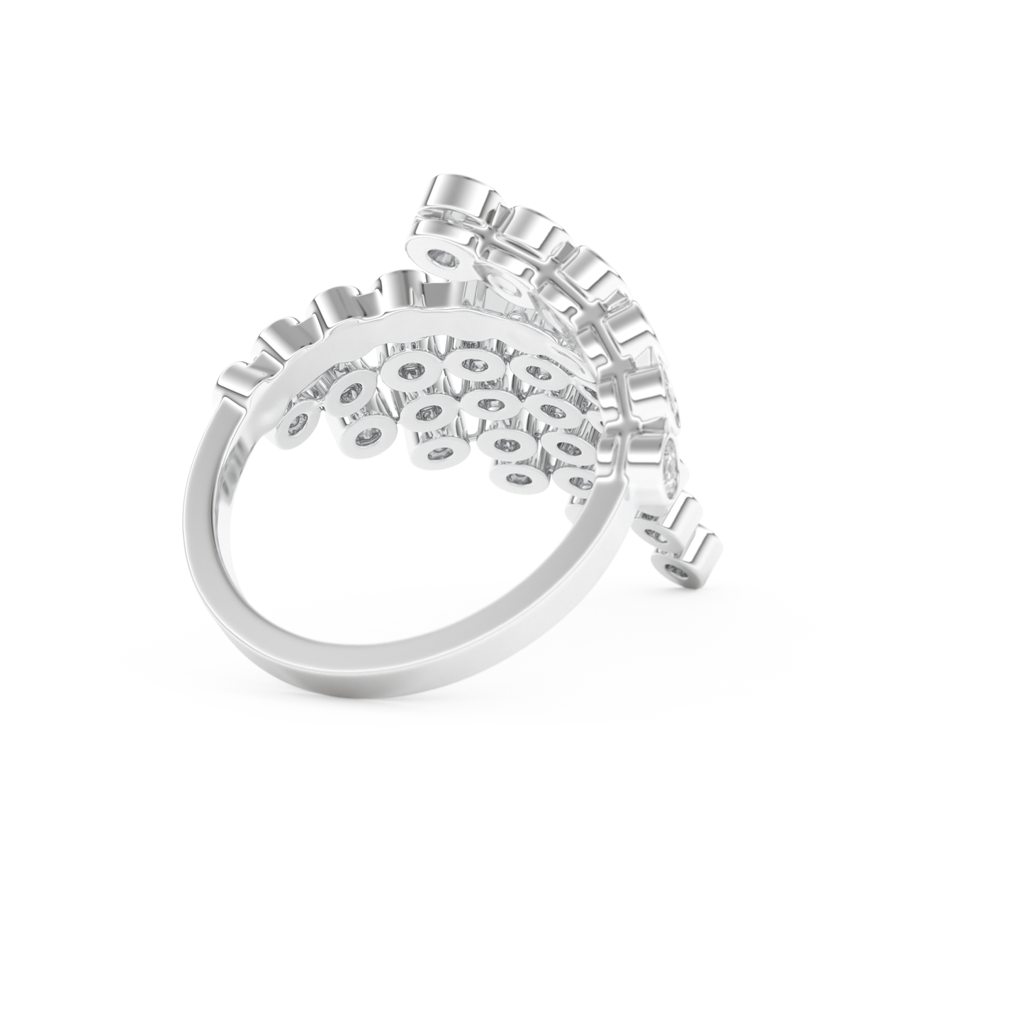 Half Eternity Wedding Band with 0.34 CT Round Cut Moissanite – Yellow, White, or Rose Gold