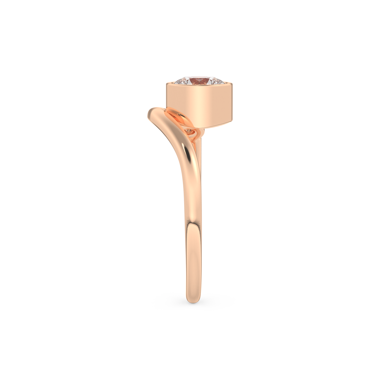 Wedding Band with 0.79 CT Round Cut Moissanite – Yellow, White, or Rose Gold