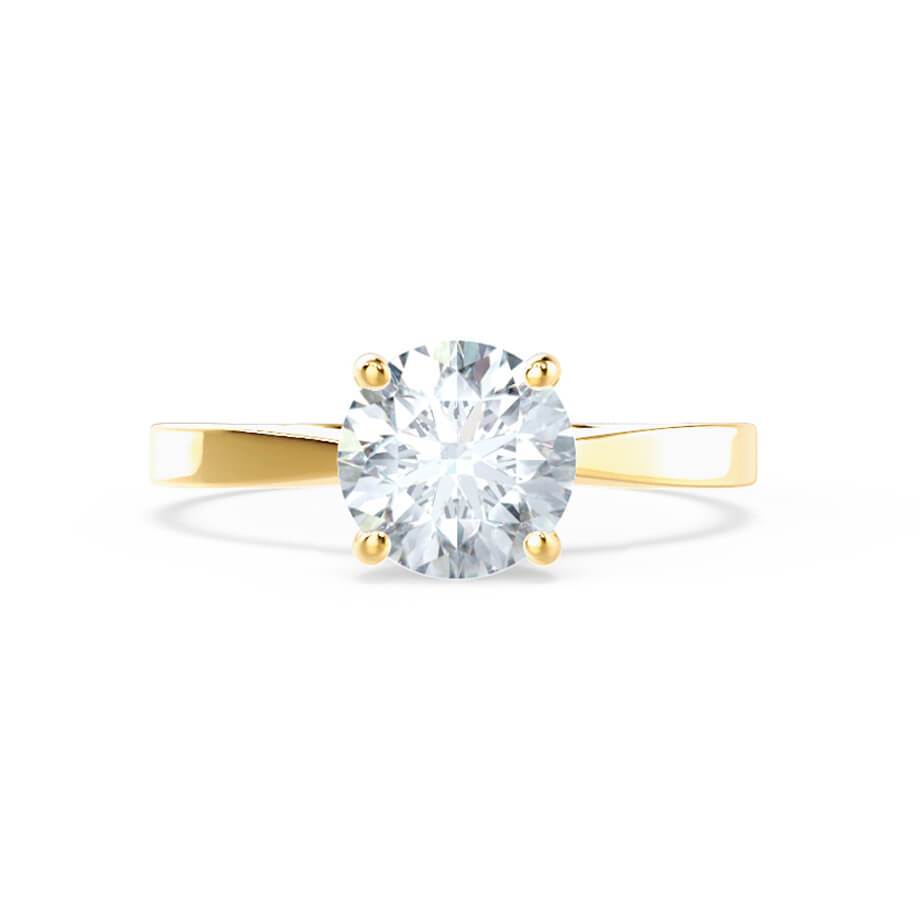 1.20 CT Round Shaped Moissanite Solitaire Engagement Ring 1 1.20 CT Round Shaped Moissanite Solitaire Engagement Ring 1