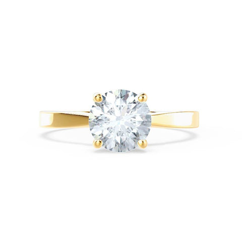 1.20 CT Round Shaped Moissanite Solitaire Engagement Ring 1 1.20 CT Round Shaped Moissanite Solitaire Engagement Ring 1