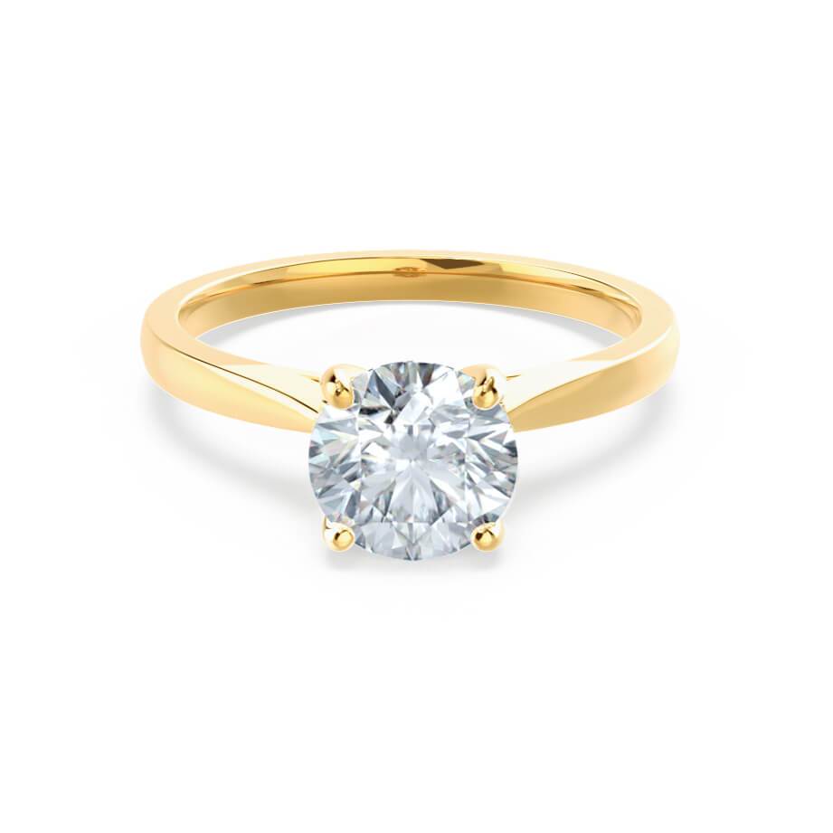 1.20 CT Round Shaped Moissanite Solitaire Engagement Ring 4 1.20 CT Round Shaped Moissanite Solitaire Engagement Ring 4