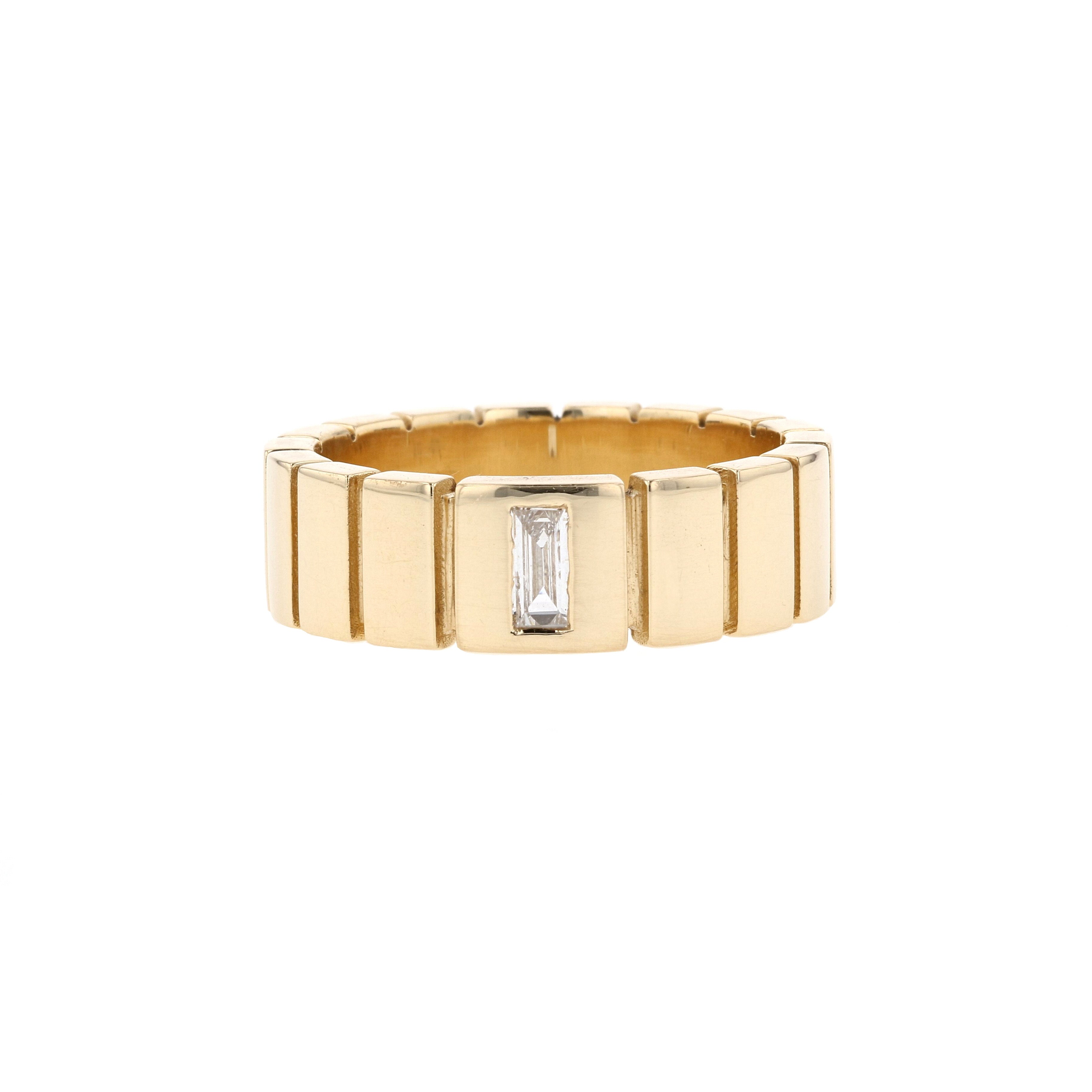 Polished Finish Stone Setting Men's Classic Wedding Band 4 Polished Finish Stone Setting Men's Classic Wedding Band 4