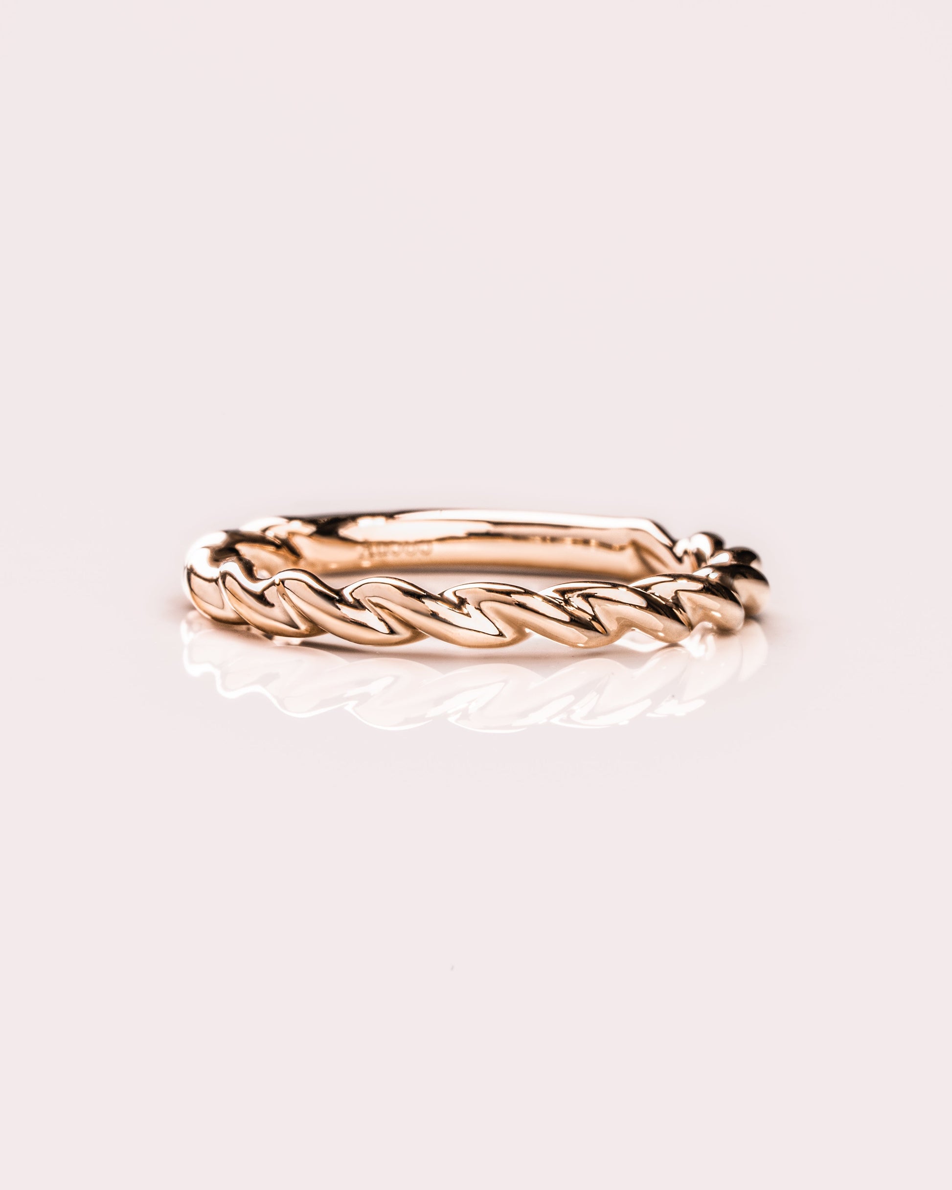 Classic Twisted Gold Wedding Band 1