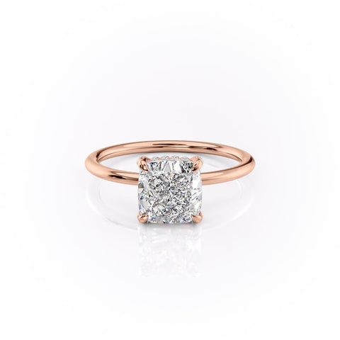 2.0 CT Elongated Cushion Cut Solitaire Hidden Halo Setting Moissanite Engagement Ring 12 2.0 CT Elongated Cushion Cut Solitaire Hidden Halo Setting Moissanite Engagement Ring 12