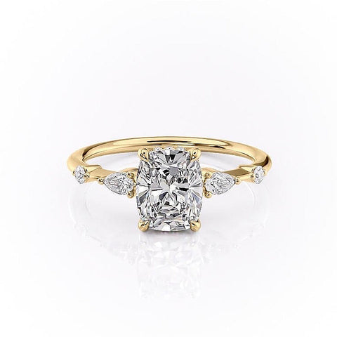 2.0 CT Elongated Cushion Cut Hidden Halo Moissanite Engagement Ring 11 2.0 CT Elongated Cushion Cut Hidden Halo Moissanite Engagement Ring 11