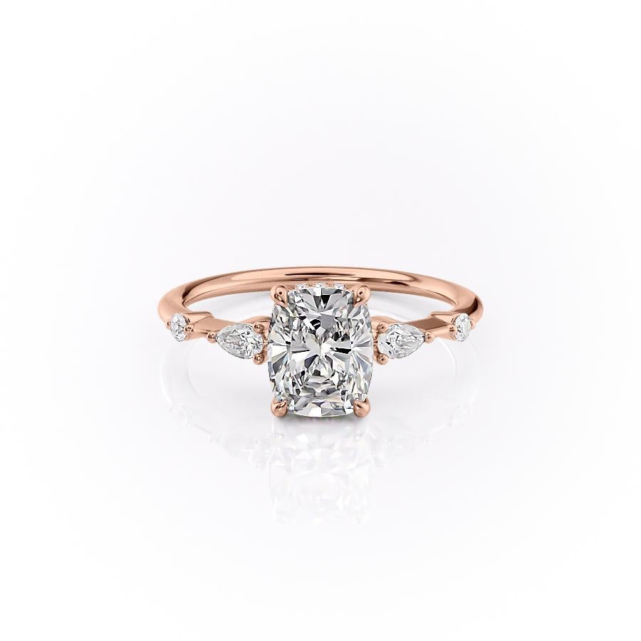 2.0 CT Elongated Cushion Cut Hidden Halo Moissanite Engagement Ring 12 2.0 CT Elongated Cushion Cut Hidden Halo Moissanite Engagement Ring 12