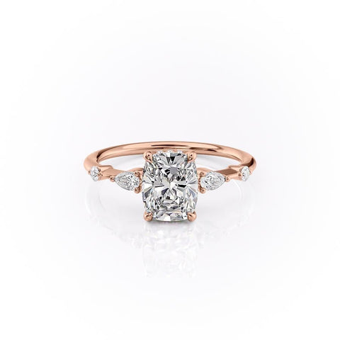2.0 CT Elongated Cushion Cut Hidden Halo Moissanite Engagement Ring 12 2.0 CT Elongated Cushion Cut Hidden Halo Moissanite Engagement Ring 12