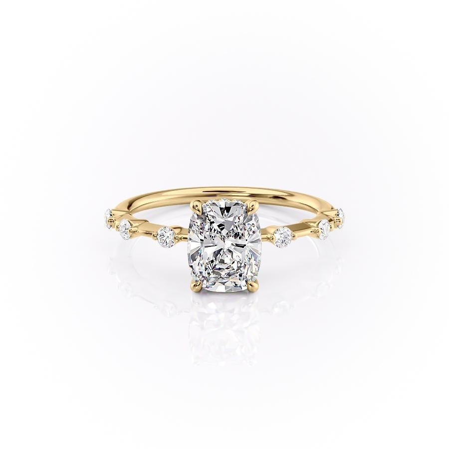 2.0 CT Elongated Cushion Cut Solitaire Dainty Style Moissanite Engagement Ring 9 2.0 CT Elongated Cushion Cut Solitaire Dainty Style Moissanite Engagement Ring 9