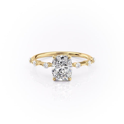 2.0 CT Elongated Cushion Cut Solitaire Dainty Style Moissanite Engagement Ring 9 2.0 CT Elongated Cushion Cut Solitaire Dainty Style Moissanite Engagement Ring 9