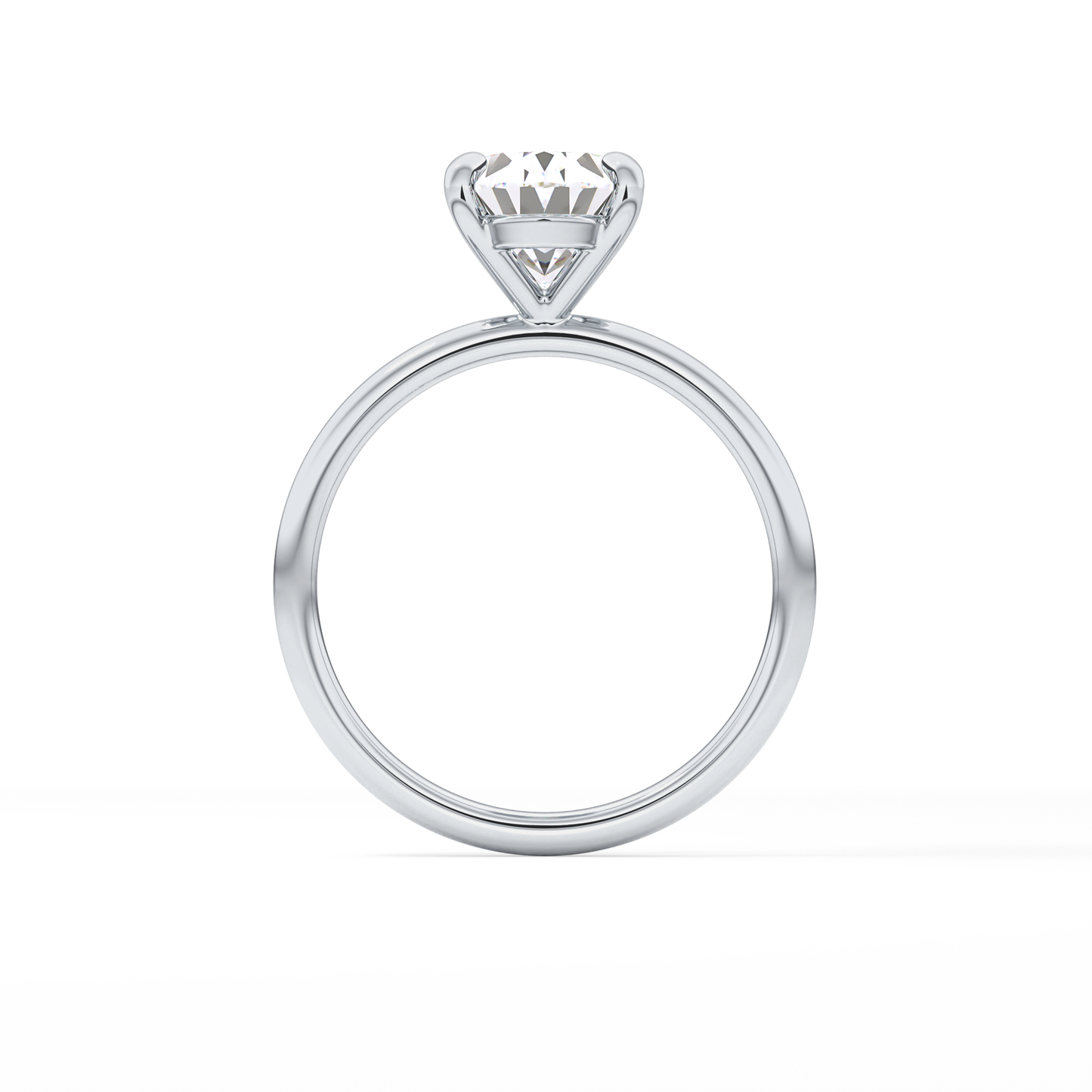 Oval Solitaire Lab Grown Diamond Engagement Ring