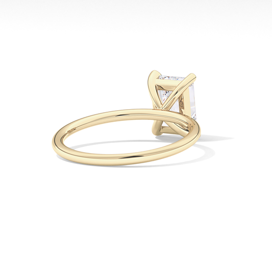 Radiant Solitaire Lab Grown Diamond Engagement Ring